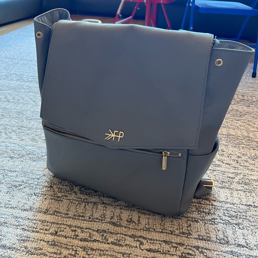 Freshly Picked Classic II Diaper Bag Backpack, Stone V2